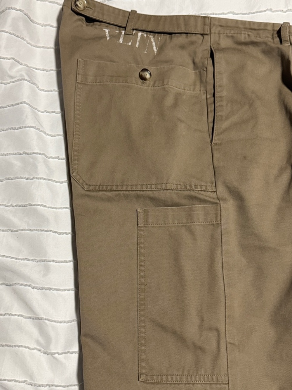 Valentino Men's Tan Chino Pants - Straight Fit